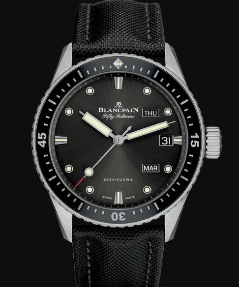 Blancpain Fifty Fathoms Watch Review Bathyscaphe Quantième Annuel Replica Watch 5071 1110 B52A